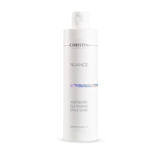 Nuance Raspberry Cleansing Emulsion תחליב ניקוי הידרופילי מכיל מיצוי פטל וזרעי ענבים מסדרת ניואנס 300 מ"ל