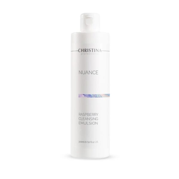 Nuance Raspberry Cleansing Emulsion תחליב ניקוי הידרופילי מכיל מיצוי פטל וזרעי ענבים מסדרת ניואנס 300 מ"ל